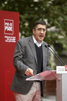 El lehendakari y candidato de los socialistas vascos Patxi López.
