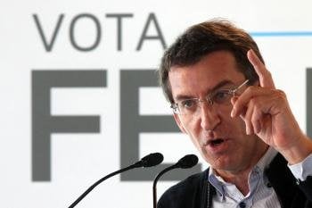 El jefe del Gobierno gallego y candidato del PPdeG a la reelección, Alberto Núñez Feijóo