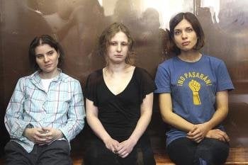 Las integrantes del grupo punk Pussy Riot (Foto: EFE)