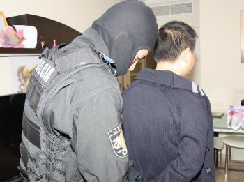 Detención durante la operación contra la trama china de blanqueo.