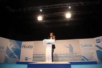 O presidente da Xunta e candidato do PPdeG á reelección, Alberto Núñez Feijóo