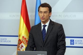 El presidente de la Xunta y candidato del PPdeG, Alberto Núñez Feijóo