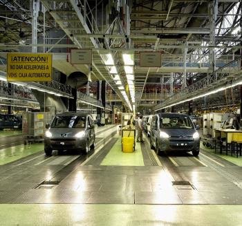Factoría de peugeot Citroën en Vigo. 