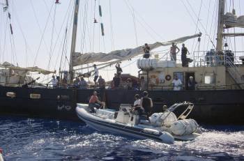 Imagen de archivo del velero Estelle, perteneciente a la Flotilla de la Libertad.