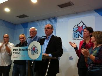 El candidato del BNG a la presidencia de la Xunta, Francisco Jorquera, ha reconocido que la formación ha sufrido en las elecciones autonómicas de este 21 de octubre un 'revés electoral'