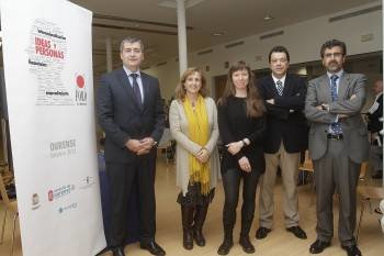 Santiago Nóvoa, Teresa Guix, Helen Bertels, Santiago Rodríguez y Pelayo Novoa.