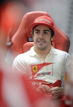Fernando Alonso (Ferrari) fue tercero