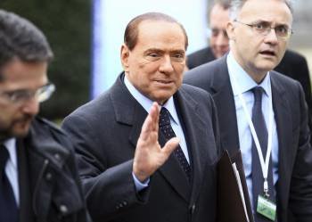 El ex primer ministro italiano Silvio Berlusconi, en Bruselas en marzo de este mismo año.  (Foto: JULIEN WARNAND)