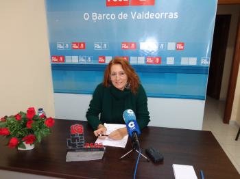 María del Carmen Acuña, en la rueda de prensa.