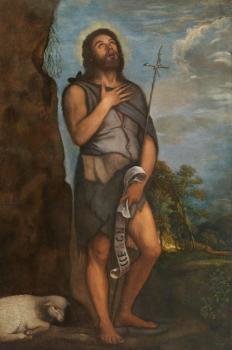 La obra San Juan Bautista atribuida recientemente a Tiziano se expondrá por primera vez en el Museo del Prado a partir del próximo lunes