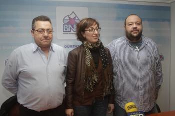 Milucho Balseiro, Julia Paz, Gonzalo López, tras la rueda de prensa en la que pidieron explicaciones. (Foto: MIGUEL ANGEL)