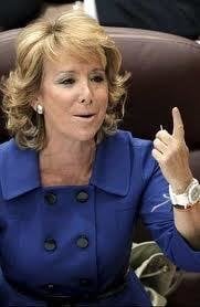 La presidenta del PP de Madrid, Esperanza Aguirre