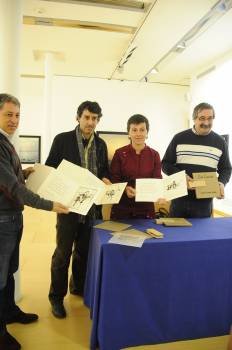 Sousa, Poldras, Somoza y Piñeiro. (Foto: MARTIÑO PINAL)