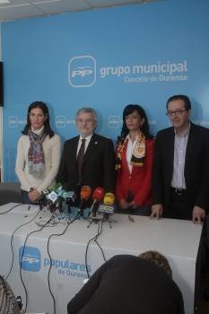 Mourelo, Fernández, Iglesias y Gómez Villar. (Foto: MIGUEL ÁNGEL)