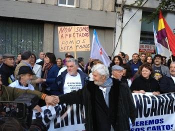  Protesta delante del Parlamento de Galicia. 