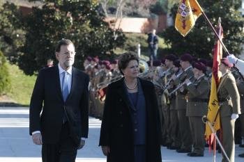  Rajoy y Dilma Rousself en Moncloa.