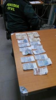 Dinero falso intervenido en Xinzo de Limia 