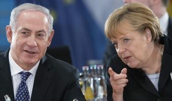 La canciller alemana Angela Merkel y el primer ministro israelí, Benjamin Netanyahu