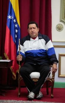 Fotografía cedida por el Palacio de Miraflores del presidente venezolano, Hugo Chávez (Foto: EFE)