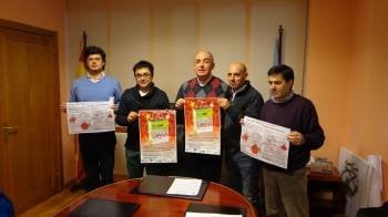Rivera, Baladrón, Jiménez, Rodicio y Diéguez, durante la presentación de la programación navideña. (Foto: A. R.)