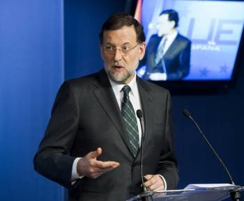 Mariano Rajoy, durante su intervención tras la cumbre que celebraron los Veintisiete en Bruselas. (Foto: HORST WAGNER)