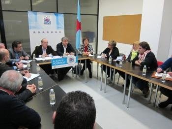  Reunión de representantes sindicales en NCG Banco con BNG en Vigo. 