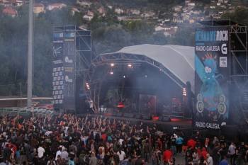 Festival Derrame Rock en la edición del año pasado, en Oira. (Foto: XESÚS FARIÑAS)