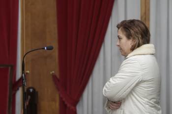 Sandra do Campo Orbán, ayer en el juicio celebrado en la Audiencia provincial. (Foto: MIGUÉL ÁNGEL)