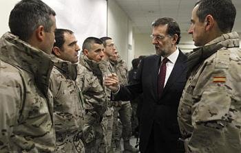 Rajoy felicitará la Navidad por videoconferencia a los militares españoles en el exterior desde Pontevedra