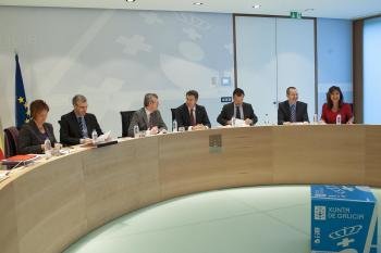 Los miembros del Consello de la Xunta, en la reunión que mantuvieron el pasado día 20.