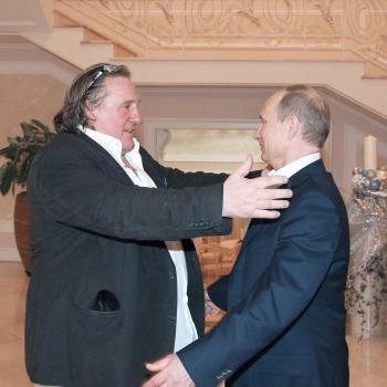 El presidente de Rusia, Vladímir Putin y el al actor Gerard Depardieu