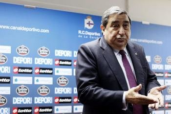 El presidente del Deportivo de la Coruña