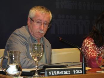 El secretario general de CC.OO., Ignacio Fernández Toxo