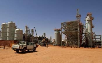 Instalaciones de la planta de tratamiento de gas en In Amenas, a unos 1300 kilómetros al sureste de Argelia. (Foto: ARCHIVO)