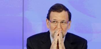 El presidente del Gobierno, Mariano Rajoy, en la reunión extraordinaria del Comité Ejecutivo Nacional del PP. (Foto: J.J. GUILLÉN)