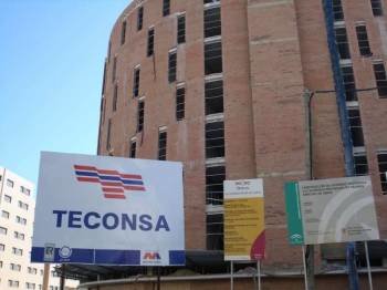 Cartel de la empresa Teconsa, una de las adquiridas por De Cabo. (Foto: ARCHIVO)