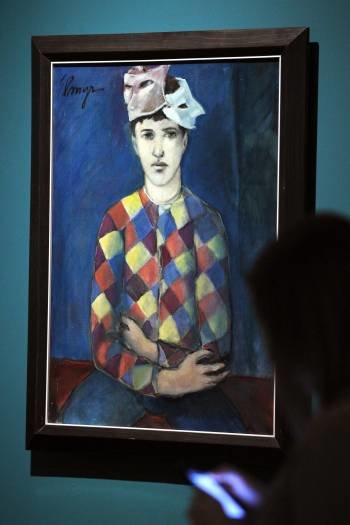 Cuadro 'a la manera de Picasso', en la muestra de Madrid. (Foto: KOTE RODRIGO)