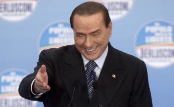 El exprimer ministro italiano y líder del conservador partido Pueblo de la Libertad (PDL), Silvio Berlusconi. (Foto: MATTEO BAZZI)