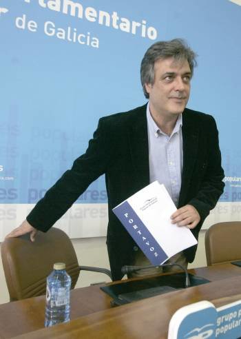 Pedro Puy Fraga, portavoz del Grupo Popular en la Cámara gallega. (Foto: XOAN REY)