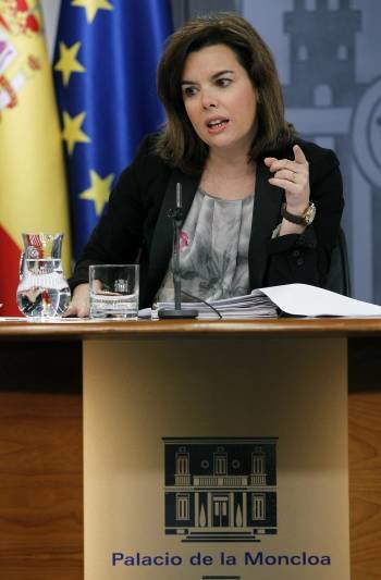 La vicepresidenta del Gobierno, Soraya Sáenz de Santamaría. (Foto: CHEMA MOYA)
