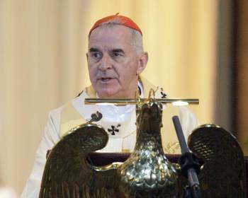 El cardenal Keith O'Brien, durante una celebración religiosa. (Foto: GRAHAM STUART)