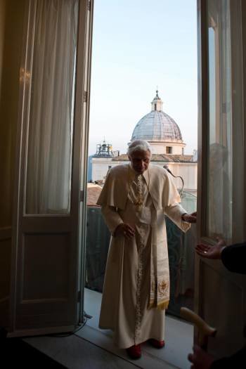 Benedicto XVI, en Castel Gandolfo. (Foto: O.R.)