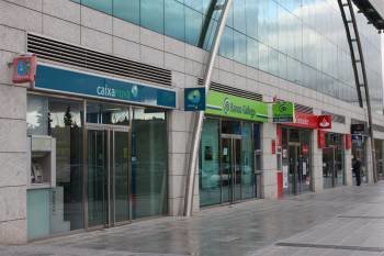 Entrada a una de las sucursales del Banco Gallego. (Foto: EUROPA PRESS.)