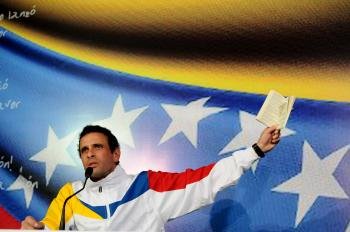  El candidato opositor a la Presidencia de Venezuela, Henrique Capriles.