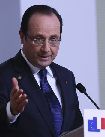El presidente francés, François Hollande, en Bruselas. (Foto: JULIEN WARNAND)