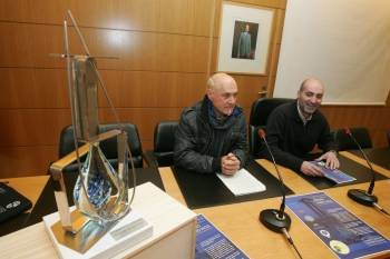 Toño Monteiro y Luis Ferro en la presentación del premio 'Ouro Azul' (izquierda de la imagen). (Foto: MARCOS ATRIO)
