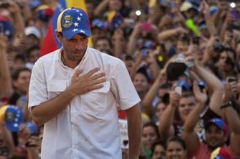 El líder opositor venezolano, Henrique Capriles.