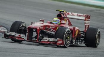 El brasileño Felipe Massa, durante la carrera en el circuito de Sepang.