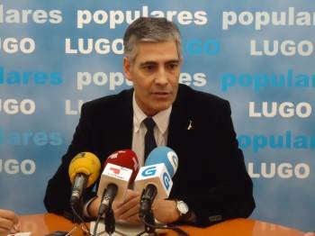 El portavoz del grupo municipal del PPdeG en Lugo, Jaime Castiñeiras. (Foto: EL PROGRESO)