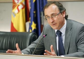 El portavoz parlamentario del PP, Alfonso Alonso.